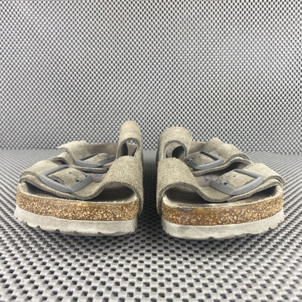 Birkenstock Arizona Sandals Adult 39 L8 M6 Taupe Gray Buckle Made in Germany - Picture 8 of 11